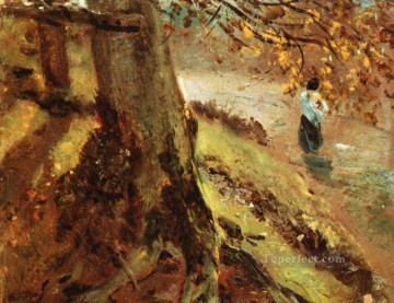 Troncos de árboles Paisaje romántico John Constable Pinturas al óleo